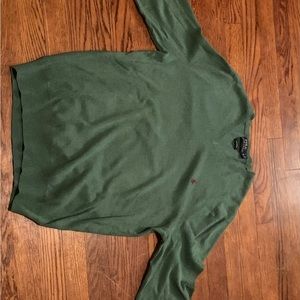 Olive green polo sweater